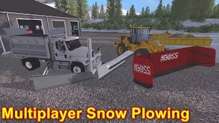 Farming Simulator 17 #10 Multiplayer Snow Plowing