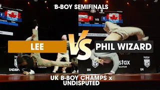 Lee vs Phil Wizard [1v1 b-boy semifinals] // stance // Undisputed x UK B-Boy Champs 2022