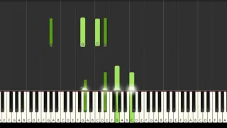 Lofi Hip Hop piano chord progression "Rainy Days" in C minor [Synthesia] (Piano tutorial)