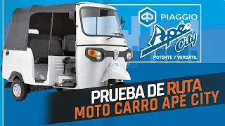 Prueba Moto carro APÉ CITY  PIAGGIO