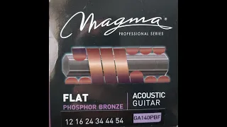 Magma Flat Wound Acoustic Strings: Initial impressions