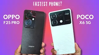 POCO Rocked 😎 OPPO Shocked 😲 | OPPO F25 Pro vs POCO X6 5G Speed Test!