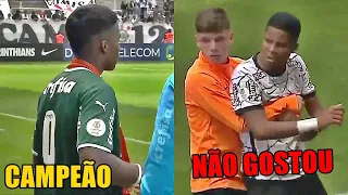 Teve confusão entre os jogadores de Corinthians e Palmeiras na final do brasileirão sub 20