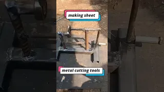 making sheet metal cutting tools #DIY