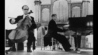 Rostropovich plays Snostakovich   Sonata for Cello and Piano  1934