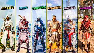 Protagonist's Legacy Outfit Showcased in Every Other Assassin's Creed Game (2007-2021)