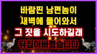 [역대급 사이다 사연] 바람핀 남편놈이 새벽에 들어와서 그 짓을 시도하길래 뒤집어버렸습니다 사연모음 이혼썰 네이트판 레전드 사연라디오 결시친 실화사연 막장사연