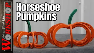 Fall Pumpkins made from Horseshoes | A Simple Welding Project