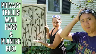 DIY Privacy Trellis Wall - Planter Box (Part 1)