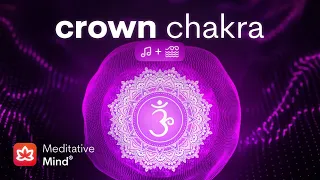 CROWN CHAKRA Healing Vibrations + Ocean Sounds | Awaken Kundalini, Activate Pineal Gland