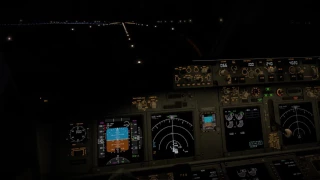 [X-Plane] EGNT Newcastle International Airport Night Landing (Zibo's 738)