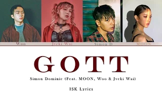 Simon Dominic - 'GOTT (Feat. MOON, 우원재 & Jvcki Wai) Color Coded Lyrics (ENG/HAN)