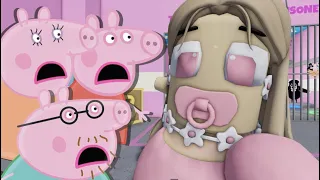 Peppa Pig ESCAPE Barbie Girl Prison in Roblox