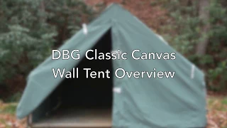 Old School Canvas Wall Tent Overview