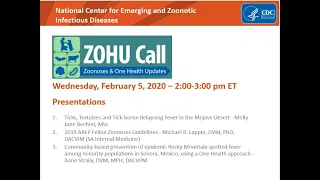 CDC ZOHU Call February 5, 2020