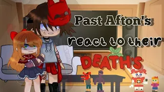 ||Past Afton's reacting to their deaths || My AU !!|| Read the Desc ❗||