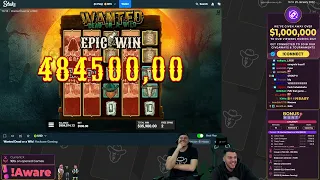 500K+ HUGE WIN ON WANTED DEAD OR A WILD