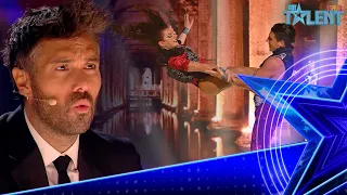 Holler & Kimberly Zavatta and their DANGEROUS STUNTS | Semifinal 4 | Spain's Got Talent 7 (2021)