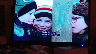 A Christmas Story The Kid'S Tongue Stuck On a Flag Pole Scene