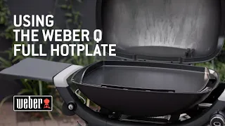 How to use the Weber Q Full Hotplate