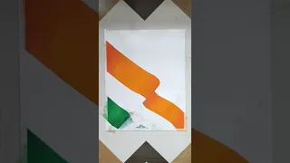 Indian flag drawing || 3D Flag Drawing 😍🇮🇳🇮🇳🇮🇳