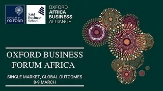 Oxford Business Forum Africa 2019: livestream