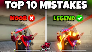 TOP 10 MISTAKES THAT YOU SHOULD AVOID IN (BGMI AND PUBG MOBILE) Tips & Tricks🔥MEW2