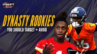 Target + Avoid these Dynasty Rookies 👀