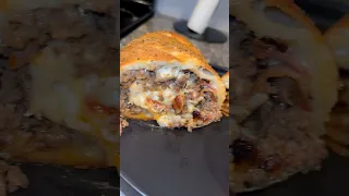 Meat lover Stromboli !! #roadto10ksubs #youtubeshorts #stromboli #meatlovers #cookwithme