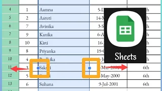 Google sheets T5 |Select multiple rows| Hide & Freeze Row & Column| Android| Mobile|Tutorial| Hindi