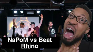 Beat Rhino vs NaPoM / Quarter Finals - American Beatbox Championships 2014[REACTION]