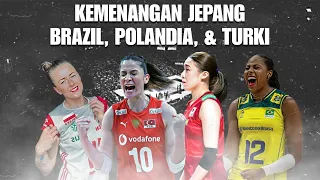 KEMENANGAN JEPANG, BRAZIL, POLANDIA, DAN TURKI ‼️