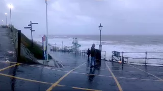 Storm surge at Cromer sea