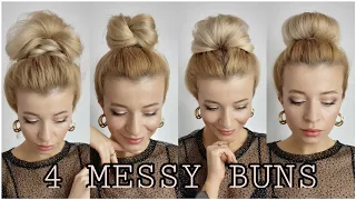 4 MESSY BUNS ❤ MEDIUM AND LONG HAIRSTYLES