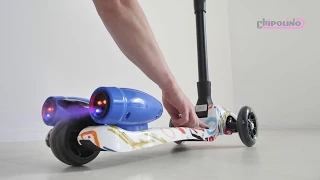 Folding scooter SPEED - with music, lights and vapor