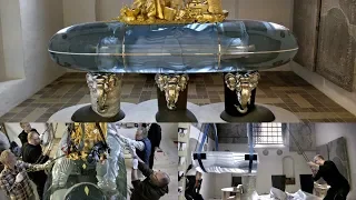 Queen Margrethe's tomb makes its way to Roskilde Cathedral