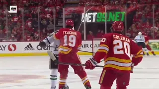 Tkachuk’s big hit turns into multiple fights