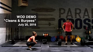 WOD DEMO - CLEANS & BURPEES (Paradiso Crossfit)