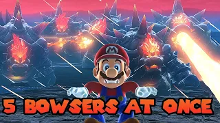 What If You Fight 5 Bowsers At Once in Bowser's Fury?