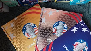 Llenando nuestro álbum Panini Copa América 2024 y terminamos la primer caja 📦.