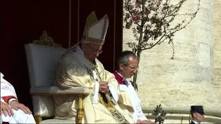 Pope Francis celebrates Easter Sunday Mass in St. Peter's Square