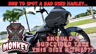 How do you avoid a bad used Harley Davidson?