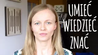 Polish lesson with Dorota: umieć / wiedzieć / znać (A1 level)