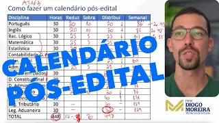 Como fazer um calendário pós-edital