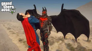 GTA 5 - Batman Hellbat Armor VS Superman