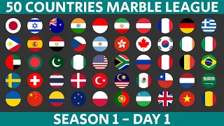 Extended Marble Race League Season 1 Day 1 Marble Race in Algodoo