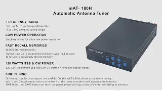 mAT-180H Automatic Antenna Tuner - Feature Overview