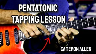 Pentatonic Tapping Lesson (Licks & Breakdown!) | Cameron Allen