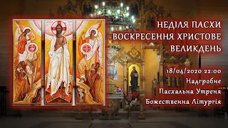 [19/04/2020] ⊕ НЕДІЛЯ ПАСХИ. ВОСКРЕСЕННЯ ХРИСТОВЕ. ВЕЛИКДЕНЬ.