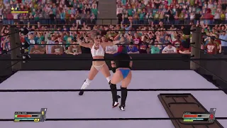 Alexa Bliss Vs Asuka Tables Match + Extra Finisher WWE2k22